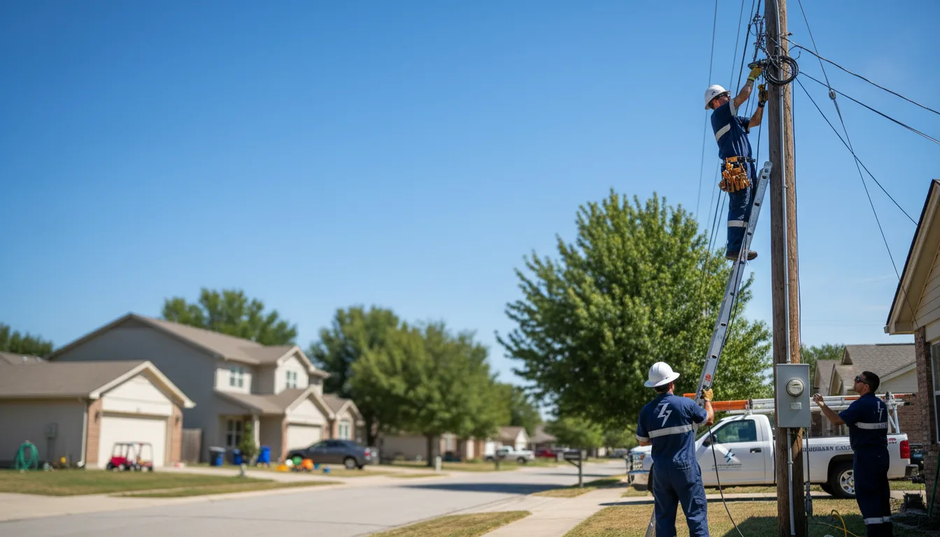 Residential electrician providing installation services in Pineville, SC